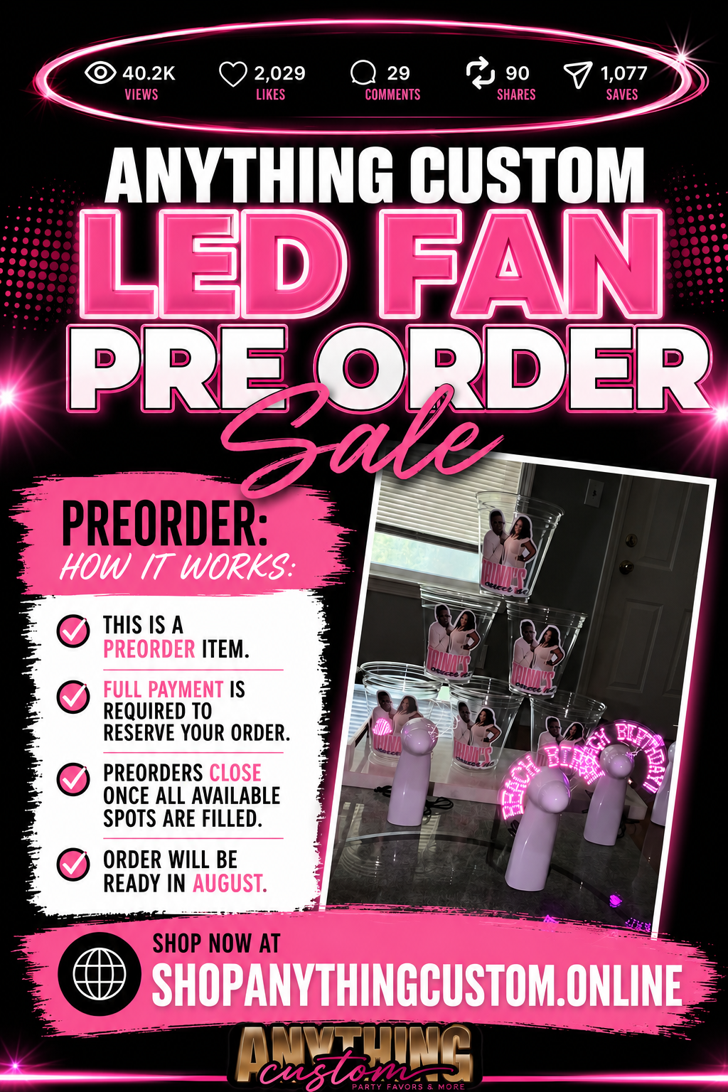 LED FAN (PRE-ORDER)